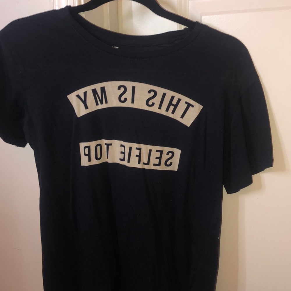 short sleeve black graphic tee